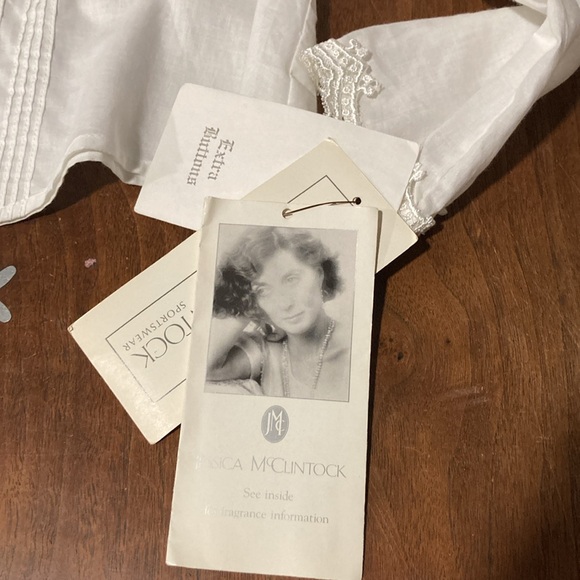 vintage NWT Scott McClintock puffy shoulder blouse 6 - Picture 8 of 15